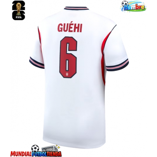 Camiseta Inglaterra Marc Guehi #6 Primera Equipación Replica Mundial 2026 mangas cortas